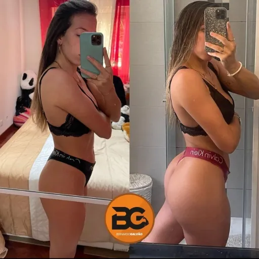 foto de atleta antes e depois de passar pelo programa de transformação corporal